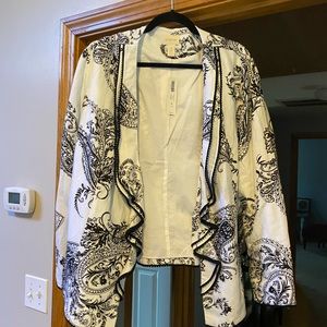 Chico’s black & white jacket